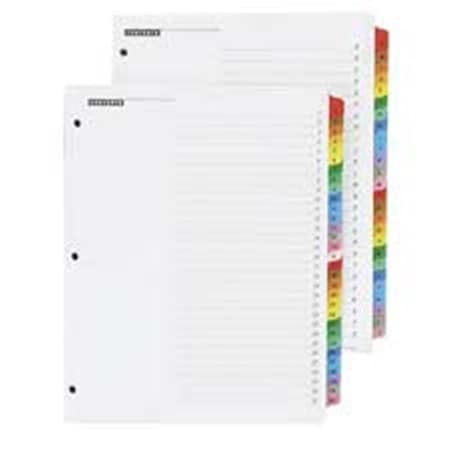 Cardinal Brands Cardinal Brands- Inc CRD60218 One Step Index System- Alphabetical- A-Z- 26-Tab- Multicolor CRD60218